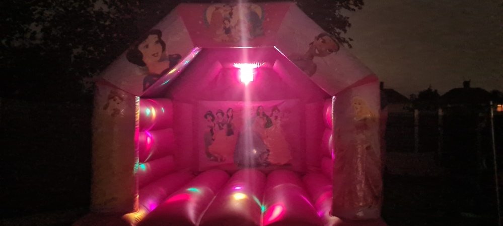 Princess Girls Disco Bouncy Castle