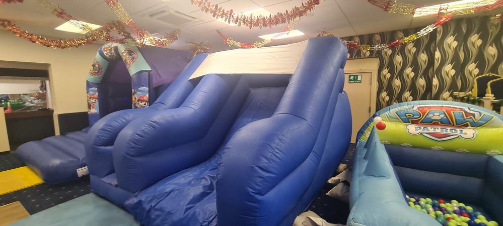 Blue Mini Bouncy Slide