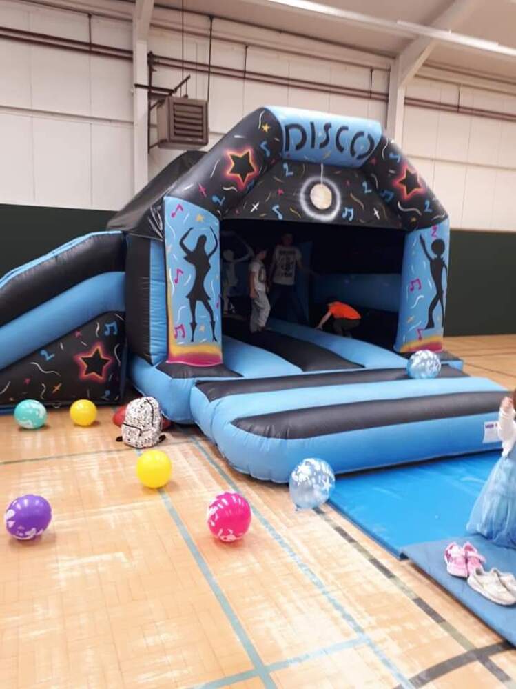  Disco Bouncy Castle Slide Combi